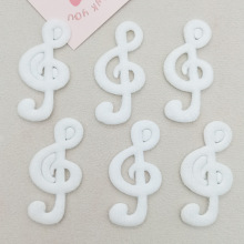 新款创意音符毛绒diy饰品配件手工手机壳水杯日用品玩偶布艺装饰