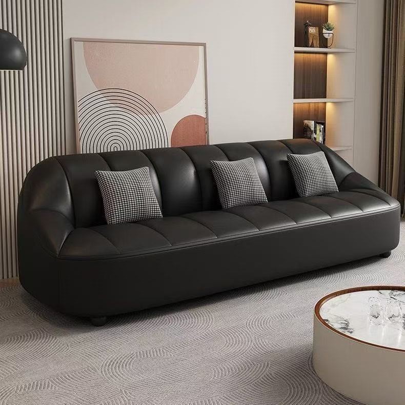 Living room sofa, simple and modern design, suitable for clothing stores, hair salons, and as a cat-paw leather sofa for a relaxing area in a rental apartment or for lazy people