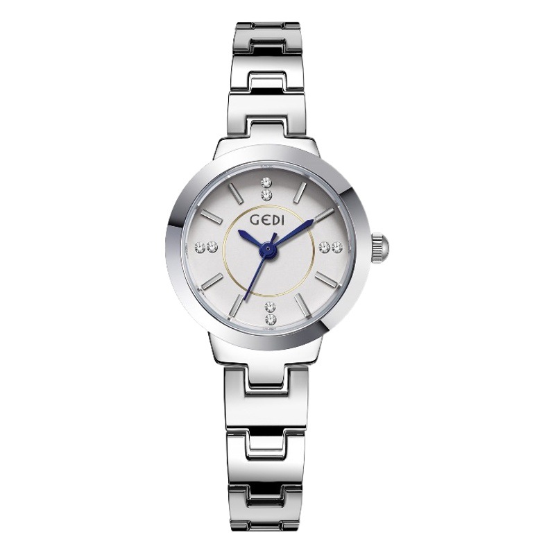 GEDI exquisito diamante-incrustado estudiante reloj al por mayor impermeable pequeño elegante pulsera de aleación reloj de cuarzo de las mujeres