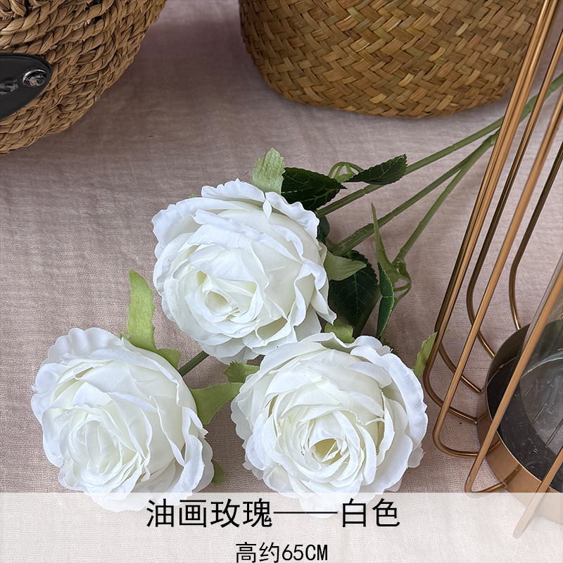 Artificial Rosa sola franela Rosa flor artificial boda decoración del hotel decoración del hogar arreglo de flores flor artificial Rose