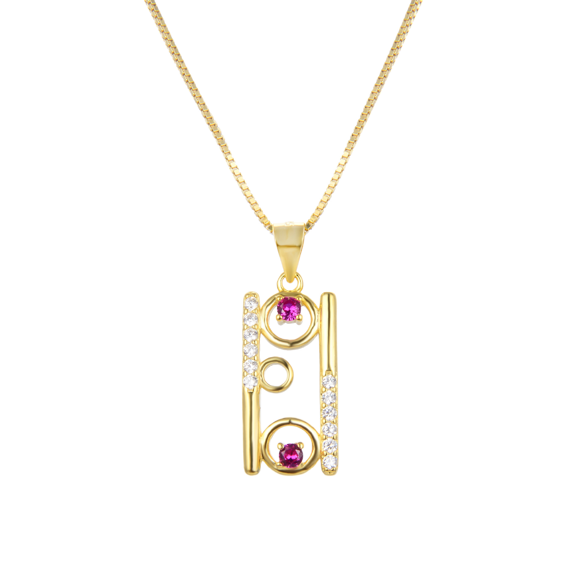 S925 plata esterlina collar cuadrado femenino versátil diseño de nicho simple colgante de cadena clavicular al por mayor