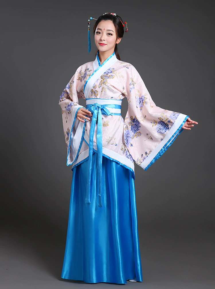 Костюм Ханфу Тан female Fairy Princess, наряд для танца, разноцветный, размеры S–XL