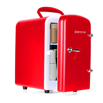 5-Liter Semiconductor Car Refrigerator, Dual-Use: Soyuducular - red
