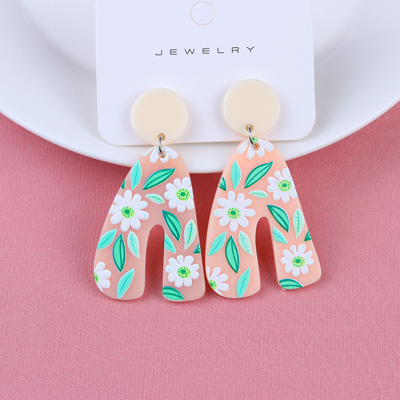 22g Weight Earrings Classification Shopping Occasion Acrylic Material Animal Pattern Women'S Gender Cartoon Style Style Cartoon Style Animal Arylic Earrings 4