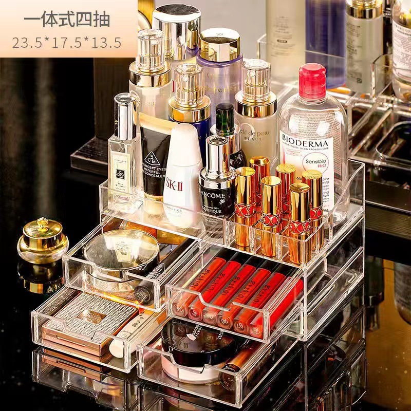 One-piece four-draw transparent color