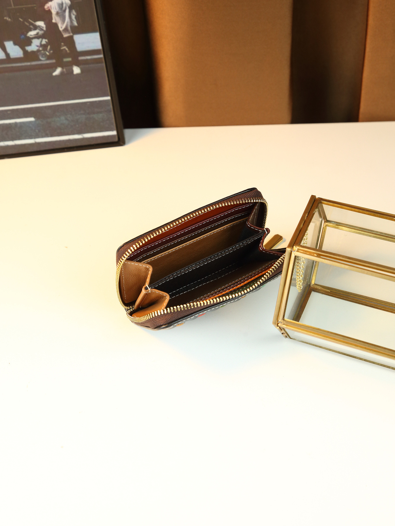 Damen Geldbörse Aus Echtem Leder Geflochten Im Retro Design_voghion.com
