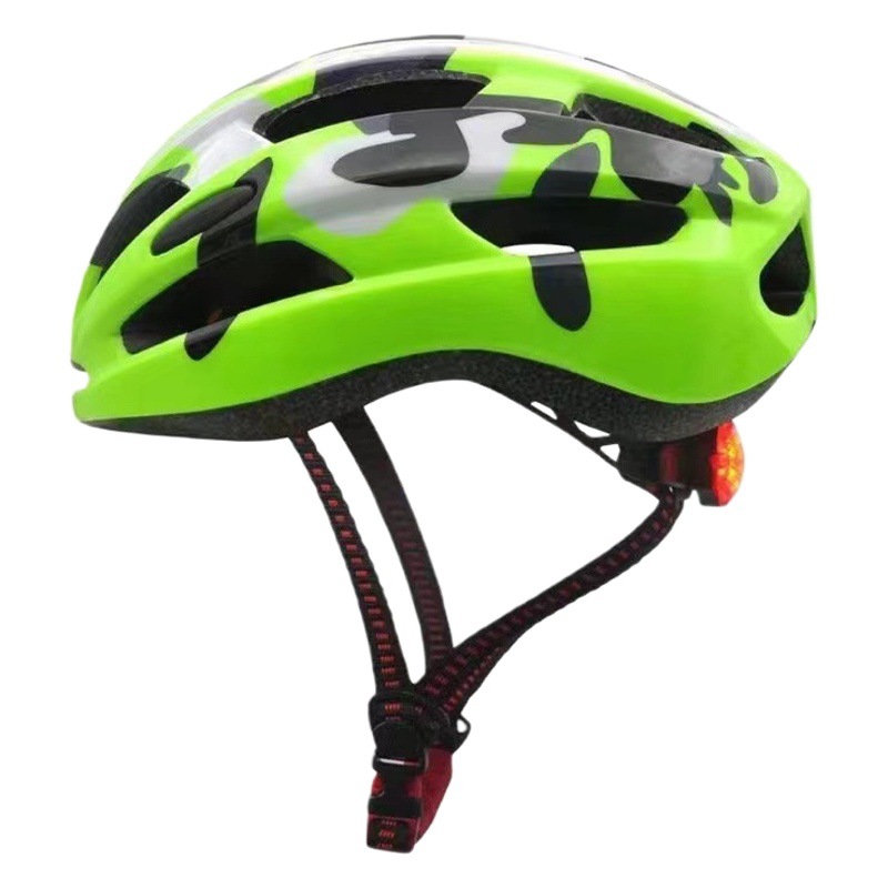 Casco infantil con luces para verano, apto para niños y niñas, para patinaje sobre ruedas, scooter y bicicleta, ligero para paseos nocturnos, protección de seguridad.