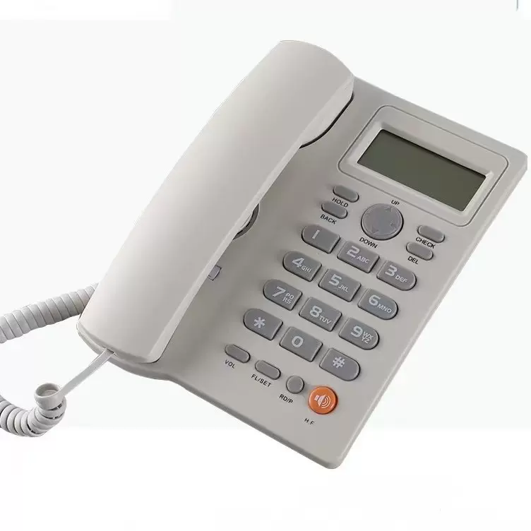 跨境外贸英文电话机免电池来电显示固定座机商务电话Telephone