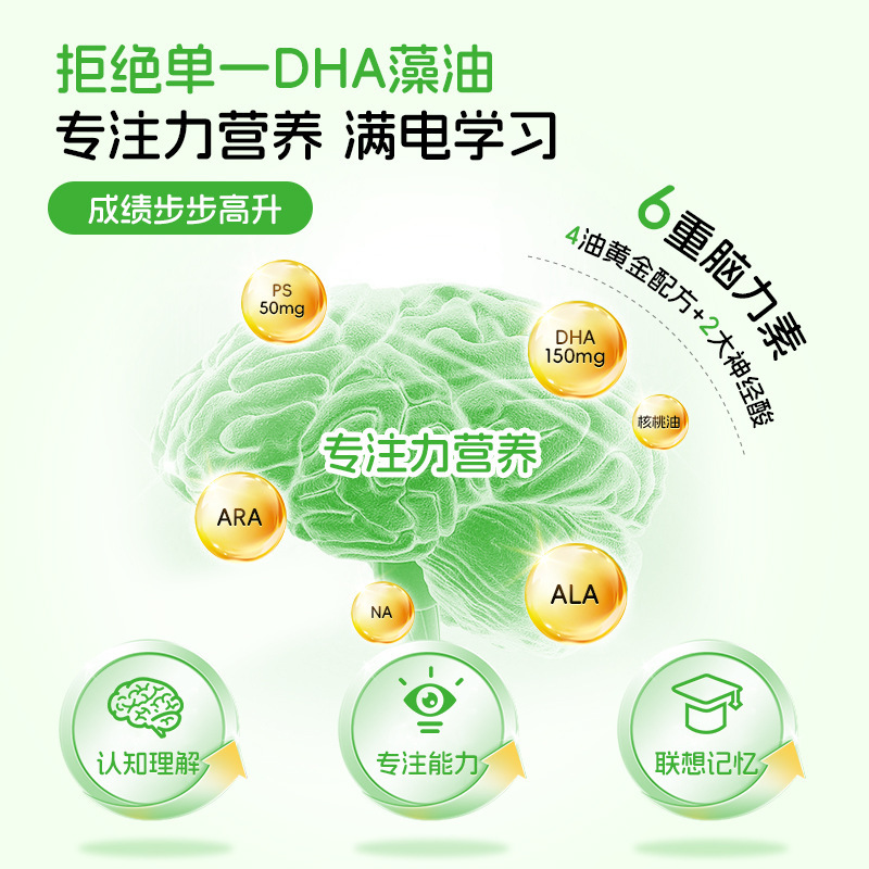 小葵花学生向け脳力DHA神経酸試験対策リン脂質セリン子供集中力集中力強化|undefined
