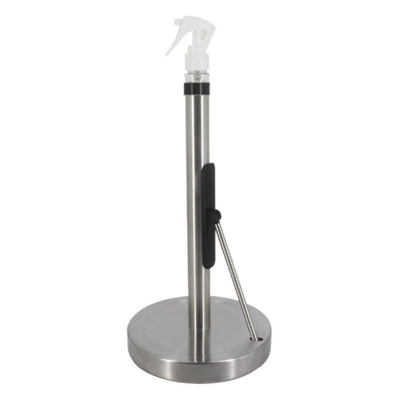 Soporte para toallas de papel/papel de cocina multifunción de acero inoxidable - Soporte vertical para rollo de papel, soporte para papel film/papel de silicona