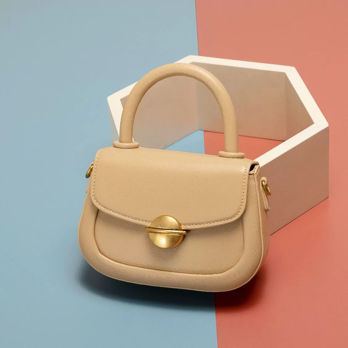 Fashionable handheld one-shoulder bag, 2023 collection, western style, high-end