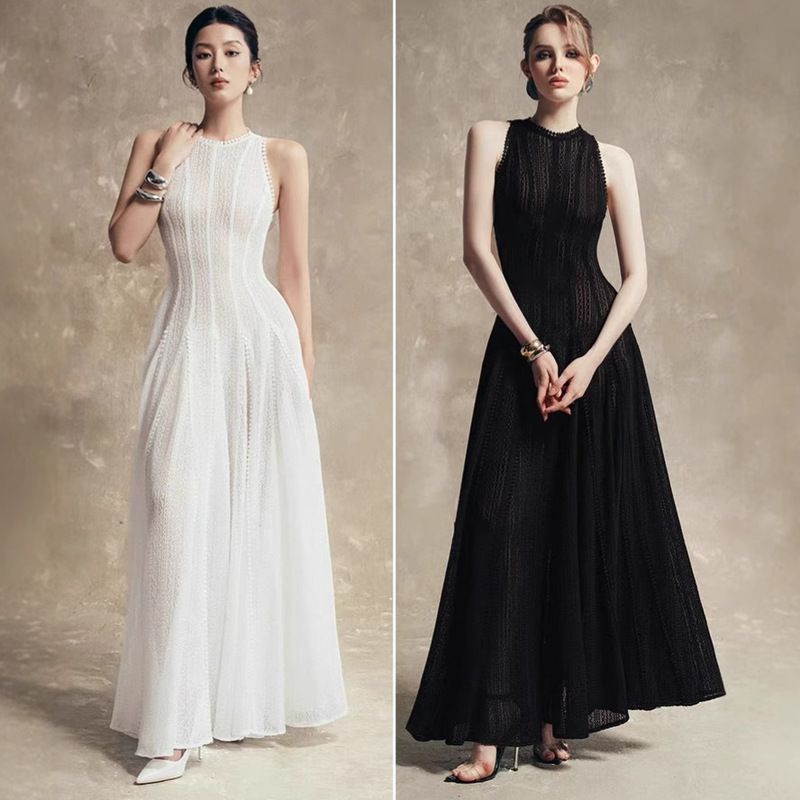 2025 Spring/Summer Vietnamese Niche Design Lace Flared Umbrella Dress Elegant Gown Bridesmaid Dress 1929 2025 Spring/Summer Vietnamese Niche Design Lace Flared Umbrella Dress Elegant Gown Bridesmaid Dress 1929