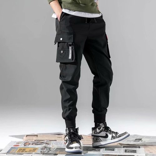 Men's Spring and Summer Work Pants Ins Trend Brand Loose Large Size Ankle Length Nine-Foot Pants Versatile Sports Casual Pants