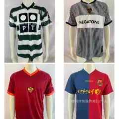Long-stocked Retro Classic Jerseys: FC Cologne, Schalke, Boca, PSG, Sporting CP Vintage Short-Sleeve Soccer Shirts