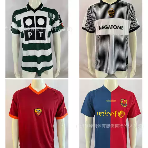Long-stocked Retro Classic Jerseys: FC Cologne, Schalke, Boca, PSG, Sporting CP Vintage Short-Sleeve Soccer Shirts