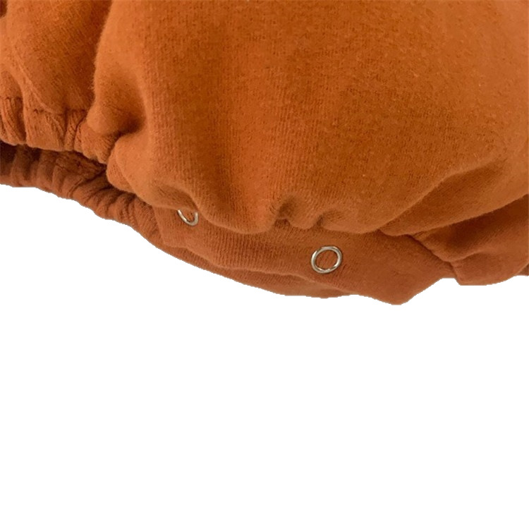 INSタイプの子供服男女赤ちゃん乳幼児かぼちゃノースリーブワンピース帽子付き