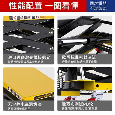 Avtomobil fırlanan platformaları — hydraulic platform lifting trolley