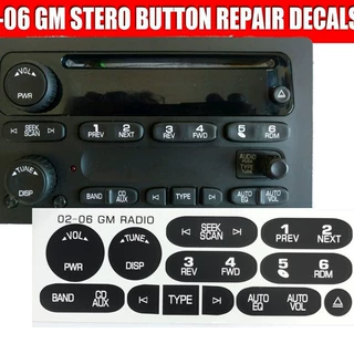 适用GMCadillac Isuzu 2002-2006凯迪拉克多媒体收音机按钮修复贴