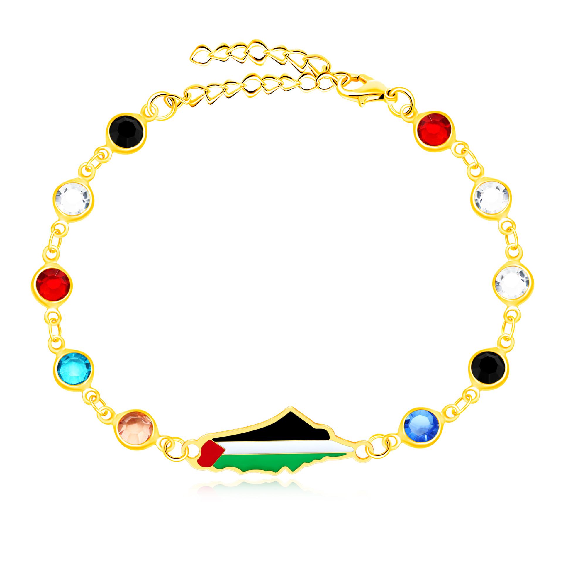 스테인레스 스틸 라운드 다이아몬드 체인 골드