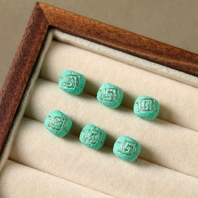 Magnesite turquoise loose beads wholesale filigree old beads Wen play accessories bracelets spacer beads transfer beads accessories