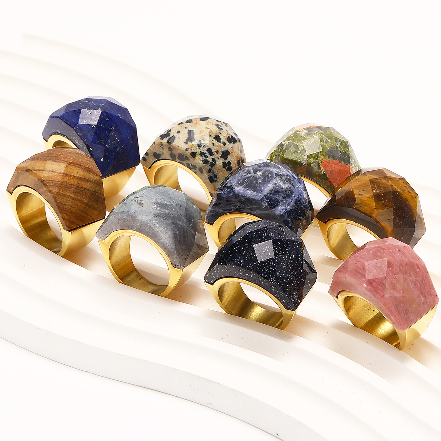 18g Weight Rhinestones Inlay Material Rings Classification 1 Piece Quantity Holiday, Daily Occasion Titanium Steel Material Color Block Pattern Men's Gender Inlay Design Simple Style, Classic Style Style Simple Style Classic Style Color Block Titanium Steel Inlay Rhinestones Men's Rings 1