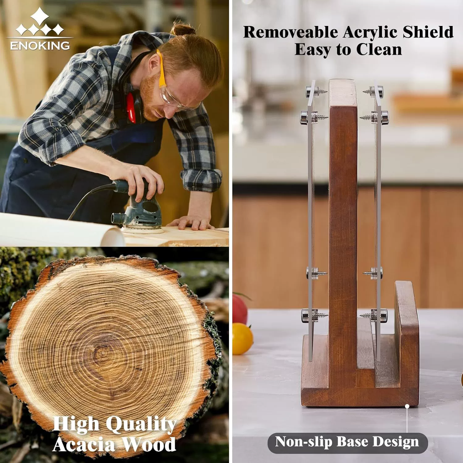 Magnetic acrylic double-sided universal knife, storage system