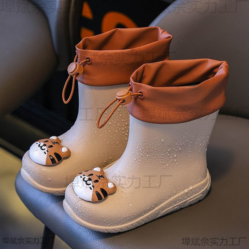 Children's Rain Boots, Boys' Rain Boots, Non-Slip Men's Baby, Toddler, Kidsren's Water Shoes, Girls' Waterproof Rubber Shoes, Lightweight New Style