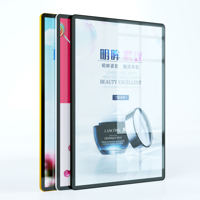 圆角磁吸海报框 电梯广告框 铝合金相框 画框 展板框 相片海报架