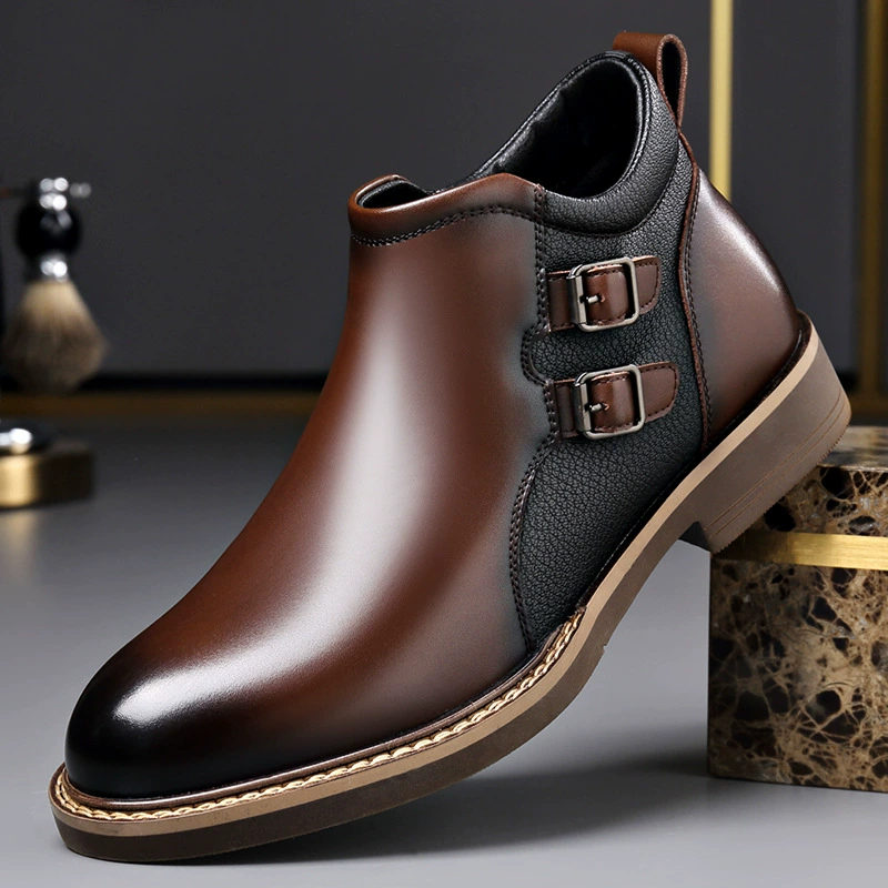2024 осень и зима новые ботинки Martin мужские ботинки мужские высокие ботинки короткие ботинки плюс бархат теплые ботинки челси