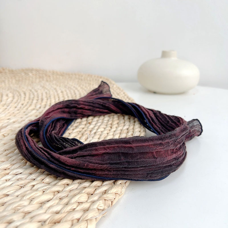 보라색으로 염색된 모시-10*100cm