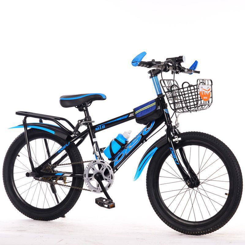 Black and blue/single -speed [gift package+car basket+back seat]
