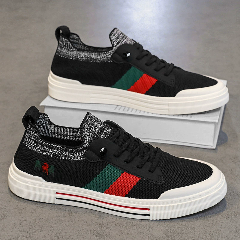 Летняя обувь, мужские дышащие тонкие нескользящие туфли для отдыха, трендовые кроссовки, мягкая подошва
