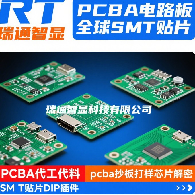 5V灯板 led光源板 3w白暖光双色变光七彩渐变语音控制台灯电路板
