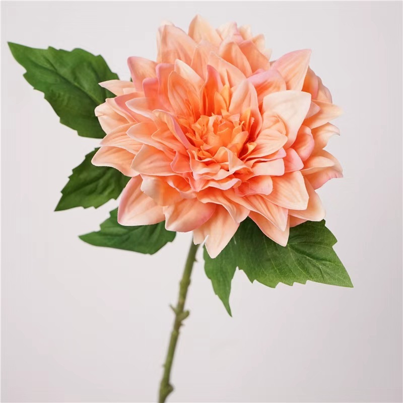 模造花手触り保湿ダリア造花結婚祝い飾り客間食卓に絹布花芸生け花を置く|undefined