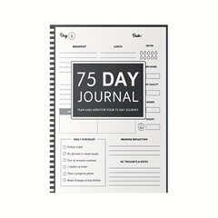 A4现货亚马逊新品75 DAY JOURNAL75天挑战计划