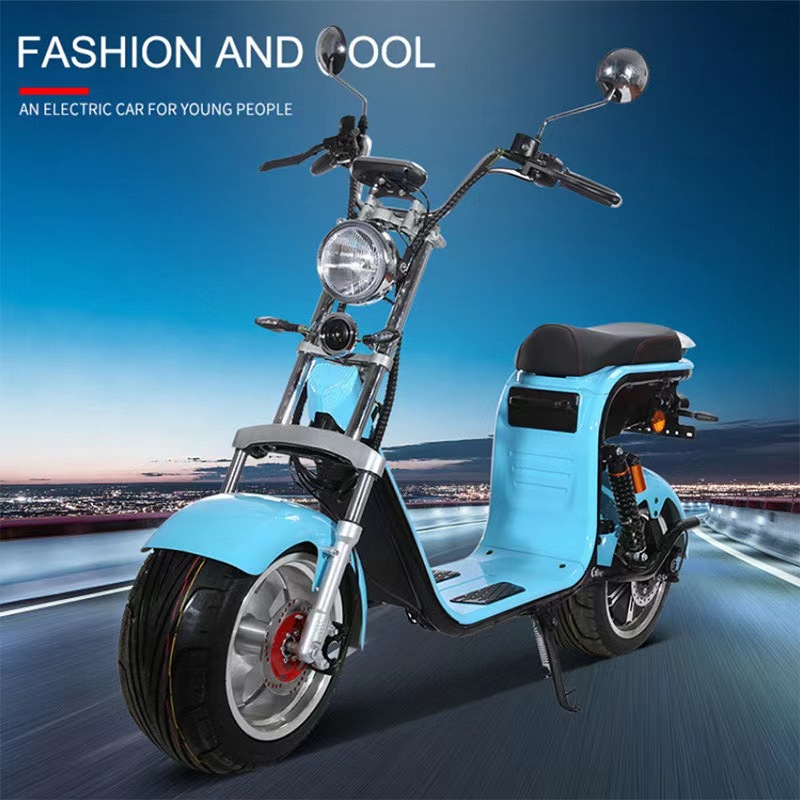 Harley Electric Vehicle Lithium Battery Two-Wheeled Adult Electric Scooter Scooter Ce Citycoco Mobility Scooter Battery Vehicle