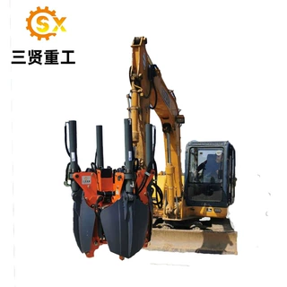 三贤重工瓣式挖树机园林苗木SX-80移树机挖坑机移栽机液压挖树机