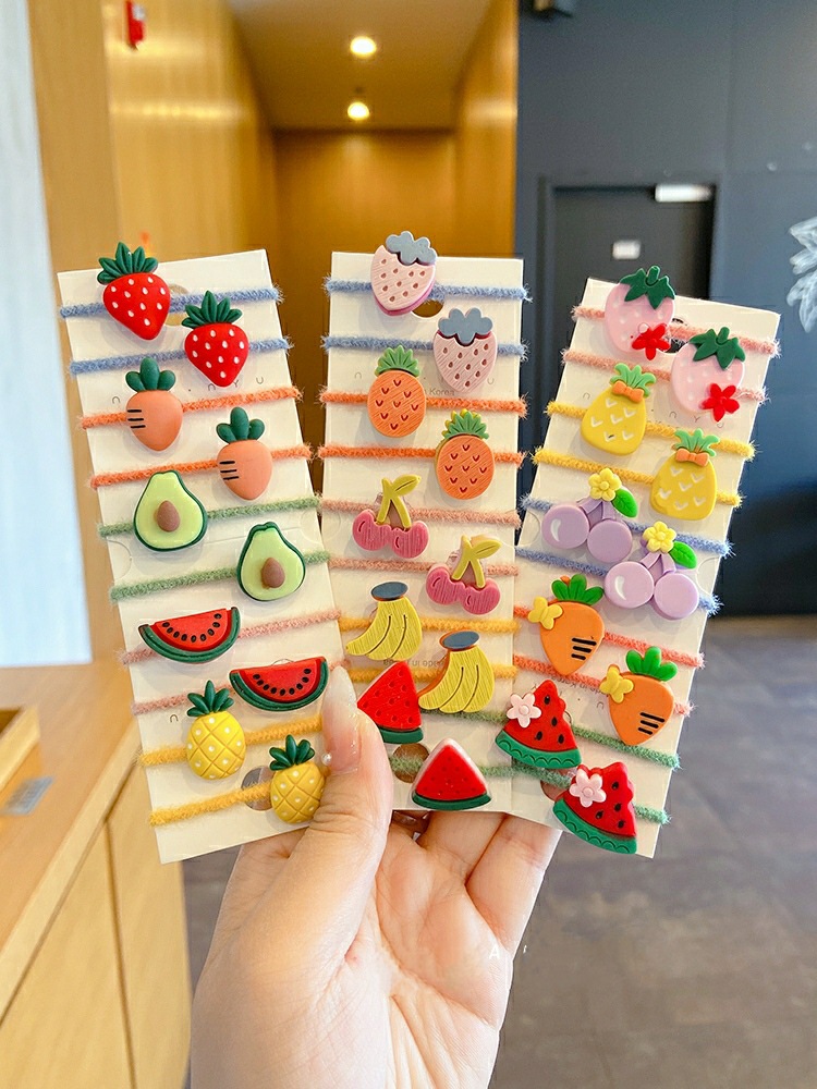 Plush Thumb Circle Cartoon Elastic Band