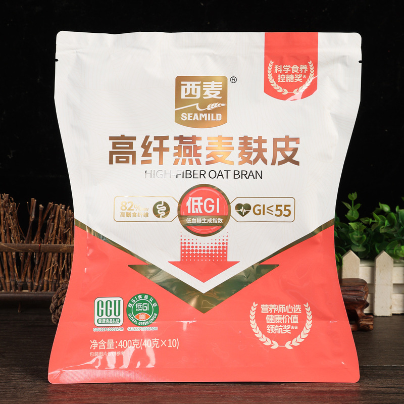 Free Shipping: West Wheat High-Fiber Pure Oat Bran, High-Fiber Original Flavor, No Sugar, Low in Added Sucrose, Low in Fat, Nutritious Breakfast