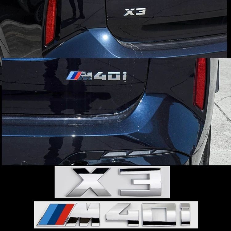 Suitable for BMW X2M35i, X3M40i, X4M40i, X5M40i, X6M50i, and X7M60i car emblems and lettering