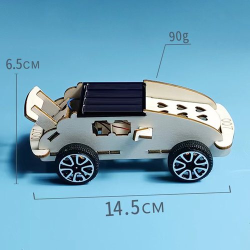 Student puzzle assembled car toys STEM set materials diy handmade technology small production solar car