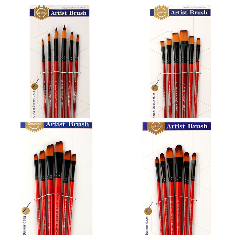 Acrylic Pen Wholesale 6 Pouches Chalk Heavy Color Oil Painting Stick Acrylic Watercolor Pen Set Children's Drawing Tools Set