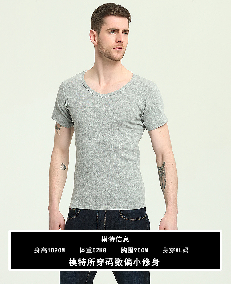 纯棉V领短袖---模特信息.jpg