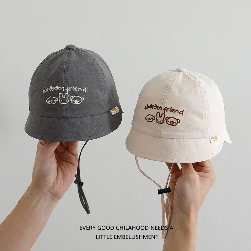Sombrero de bebé primavera y otoño sombrero pescador sombrero bebé sombrero de sol lindo super lindo sombrero de baño para hombres y mujeres delgado 2025 nuevo
