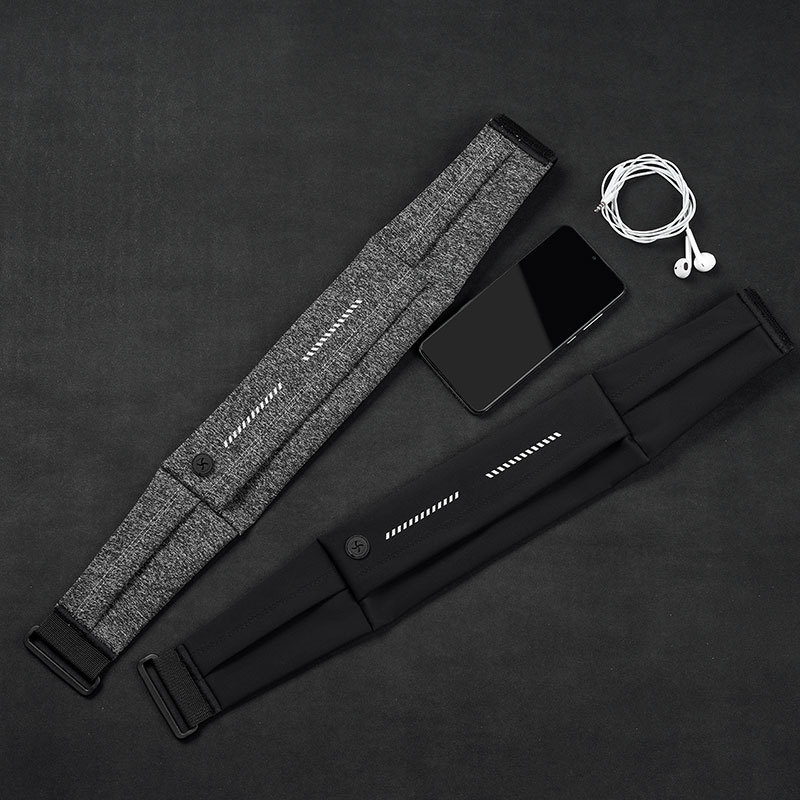 Running Mobile Phone Waist Bag for Men and Women, Personal Sports Morning Running Equipment, Waterproof Invisible Ultra-Thin Fitness Belt Bag