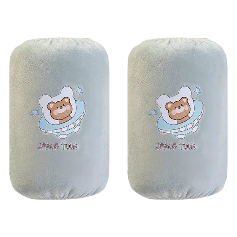 儿童防污耐脏袖套女童卡通印花护袖婴幼儿宝宝秋冬季毛绒保暖套袖