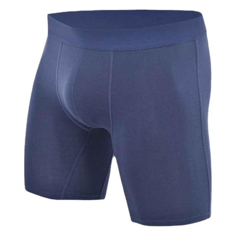 Противоизносные трусы-боксеры из чистого хлопка, модное американское нижнее белье Amazon, трансграничное оптовое спортивное длинное европейское и американское нижнее белье для мужчин
