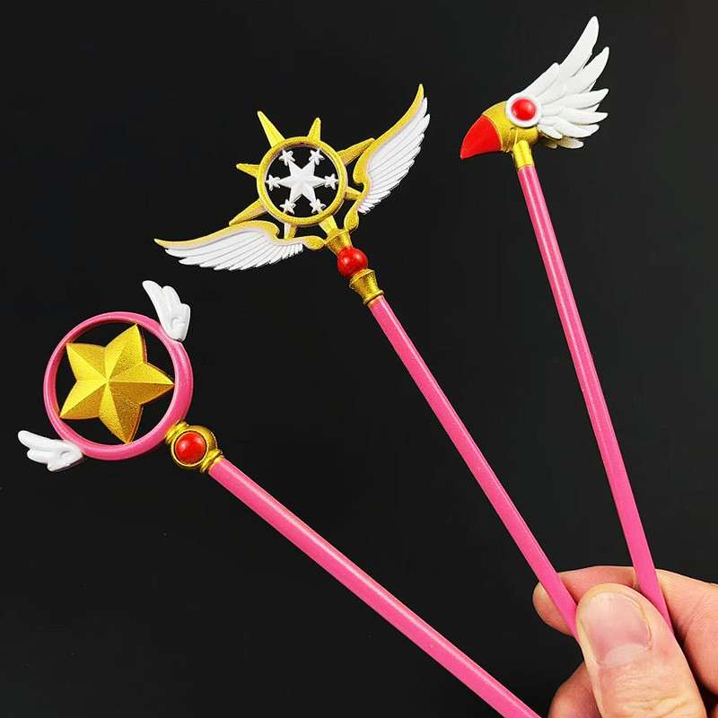 さくらの杖周辺フィギュア魔法の杖鳥頭杖夢の杖武器モデル合金金属装飾品おもちゃ|undefined