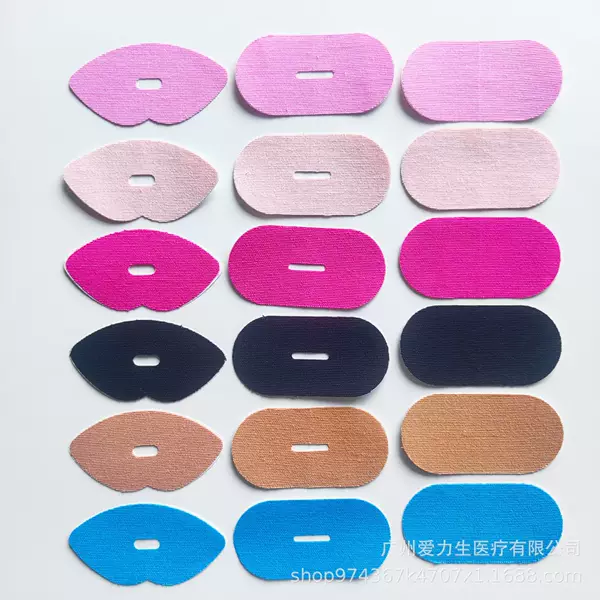 Elastic Fabric Mouth Closure Tape in Stock, Anti-Snoring Sleep Strip for Preventing Mouth Breathing, Cross-Border Sleep Strip, Oval-Shaped Mouth Closure Tape