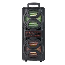 新款手提便携广场舞双6.5寸RGB大音量高音质插卡蓝牙音响工厂批发